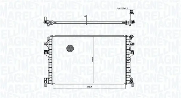 Kühler, Motorkühlung MAGNETI MARELLI 350213166300