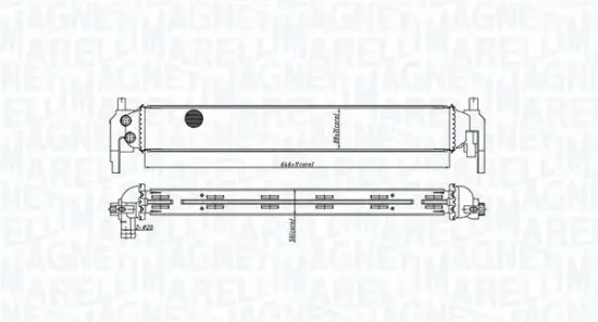 Kühler, Motorkühlung MAGNETI MARELLI 350213166800 Bild Kühler, Motorkühlung MAGNETI MARELLI 350213166800