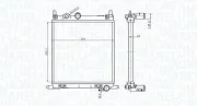 Kühler, Motorkühlung MAGNETI MARELLI 350213167500