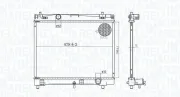 Kühler, Motorkühlung MAGNETI MARELLI 350213167600