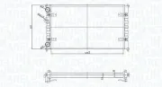 Kühler, Motorkühlung MAGNETI MARELLI 350213167700