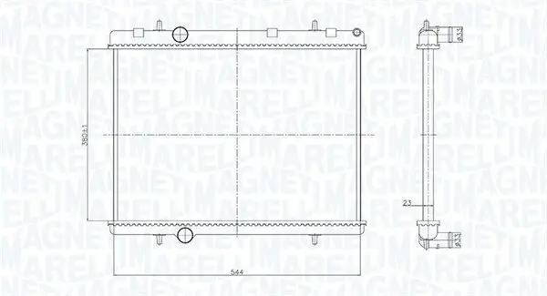 Kühler, Motorkühlung MAGNETI MARELLI 350213167800