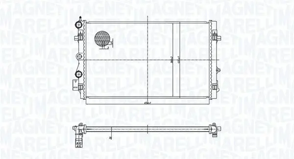 Kühler, Motorkühlung MAGNETI MARELLI 350213167900