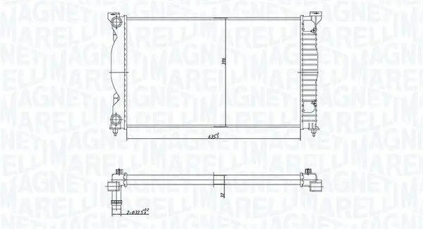 Kühler, Motorkühlung MAGNETI MARELLI 350213168200