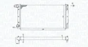 Kühler, Motorkühlung MAGNETI MARELLI 350213168000