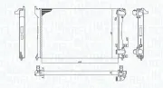 Kühler, Motorkühlung MAGNETI MARELLI 350213171300