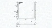 Kühler, Motorkühlung MAGNETI MARELLI 350213172100