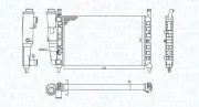 Kühler, Motorkühlung MAGNETI MARELLI 350213172400