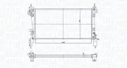 Kühler, Motorkühlung MAGNETI MARELLI 350213172600