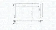 Kühler, Motorkühlung MAGNETI MARELLI 350213173100