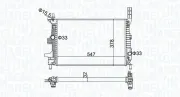 Kühler, Motorkühlung MAGNETI MARELLI 350213173800