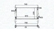 Kühler, Motorkühlung MAGNETI MARELLI 350213173900