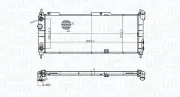 Kühler, Motorkühlung MAGNETI MARELLI 350213174400