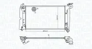 Kühler, Motorkühlung MAGNETI MARELLI 350213175800