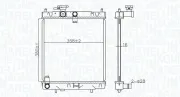 Kühler, Motorkühlung MAGNETI MARELLI 350213176400