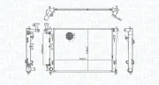 Kühler, Motorkühlung MAGNETI MARELLI 350213176600