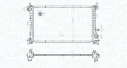 Kühler, Motorkühlung MAGNETI MARELLI 350213178100
