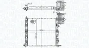 Kühler, Motorkühlung MAGNETI MARELLI 350213178500