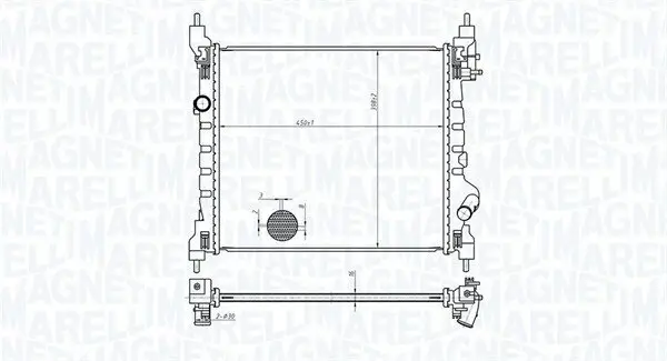 Kühler, Motorkühlung MAGNETI MARELLI 350213178800