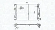 Kühler, Motorkühlung MAGNETI MARELLI 350213179400