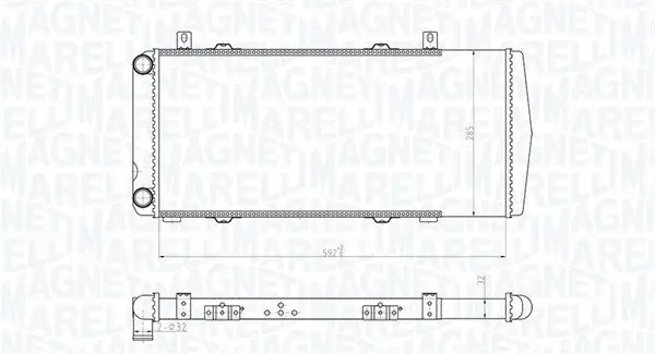 Kühler, Motorkühlung MAGNETI MARELLI 350213180100