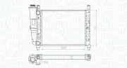 Kühler, Motorkühlung MAGNETI MARELLI 350213180200