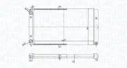 Kühler, Motorkühlung MAGNETI MARELLI 350213180700