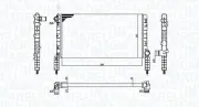 Kühler, Motorkühlung MAGNETI MARELLI 350213180000