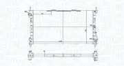 Kühler, Motorkühlung MAGNETI MARELLI 350213181200