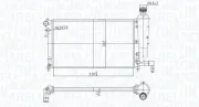 Kühler, Motorkühlung MAGNETI MARELLI 350213181300