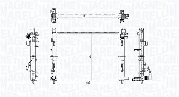 Kühler, Motorkühlung MAGNETI MARELLI 350213182100