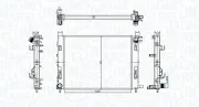 Kühler, Motorkühlung MAGNETI MARELLI 350213182100