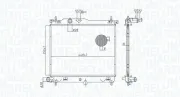 Kühler, Motorkühlung MAGNETI MARELLI 350213182900