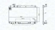 Kühler, Motorkühlung MAGNETI MARELLI 350213183200