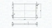 Kühler, Motorkühlung MAGNETI MARELLI 350213183300