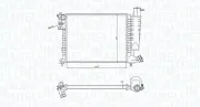 Kühler, Motorkühlung MAGNETI MARELLI 350213183400