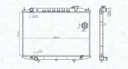 Kühler, Motorkühlung MAGNETI MARELLI 350213183500