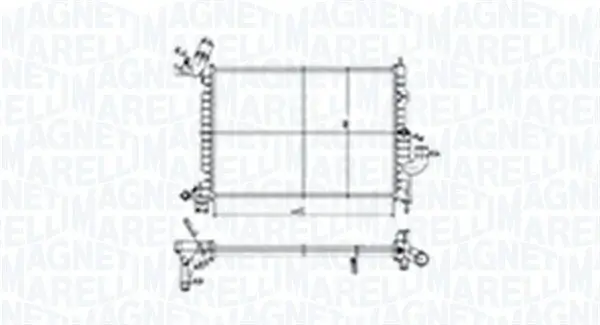 Kühler, Motorkühlung MAGNETI MARELLI 350213184500