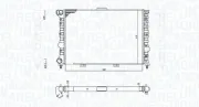 Kühler, Motorkühlung MAGNETI MARELLI 350213184900