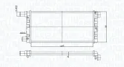 Kühler, Motorkühlung MAGNETI MARELLI 350213185200