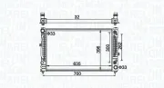 Kühler, Motorkühlung MAGNETI MARELLI 350213185500