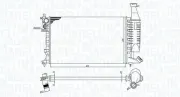 Kühler, Motorkühlung MAGNETI MARELLI 350213186400