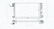 Kühler, Motorkühlung MAGNETI MARELLI 350213186500