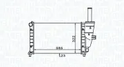 Kühler, Motorkühlung MAGNETI MARELLI 350213187100
