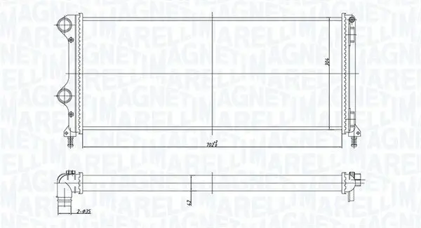 Kühler, Motorkühlung MAGNETI MARELLI 350213187200