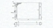 Kühler, Motorkühlung MAGNETI MARELLI 350213187300