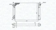 Kühler, Motorkühlung MAGNETI MARELLI 350213187400