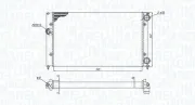 Kühler, Motorkühlung MAGNETI MARELLI 350213187600