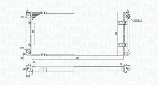 Kühler, Motorkühlung MAGNETI MARELLI 350213188300 Bild Kühler, Motorkühlung MAGNETI MARELLI 350213188300