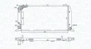 Kühler, Motorkühlung MAGNETI MARELLI 350213188700